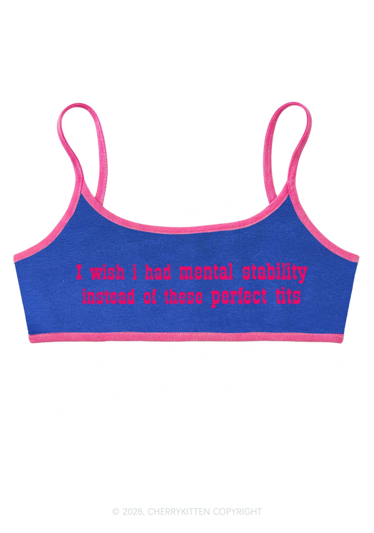 Mental Stability Instead Perfect Txts Y2K Super Crop Cami Cherrykitten