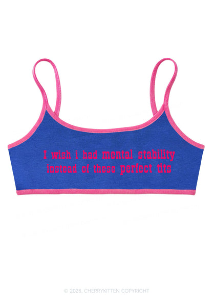 Mental Stability Instead Perfect Txts Y2K Super Crop Cami Cherrykitten