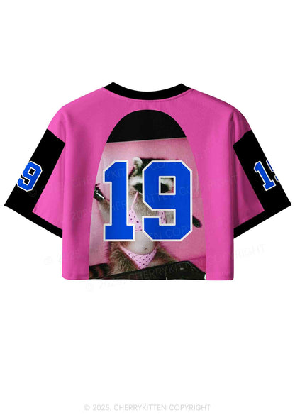 Custom I Love Techno Slxts Y2K Crop Sport Jersey Shirts Cherrykitten
