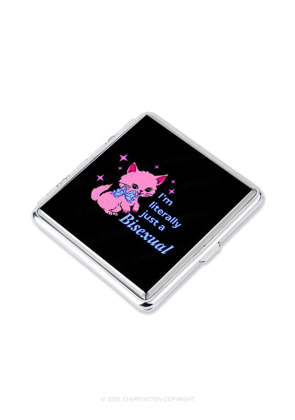 Literally Just A Bisexual Pride Y2K Cigarette Case Cherrykitten
