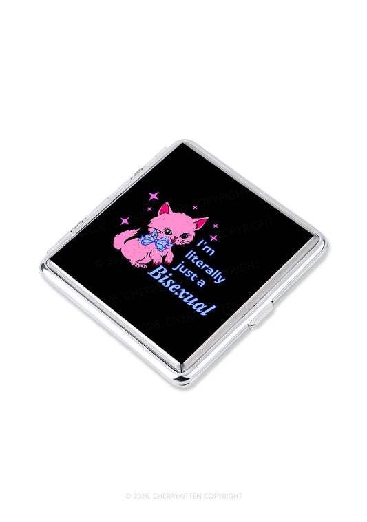 Literally Just A Bisexual Pride Y2K Cigarette Case Cherrykitten