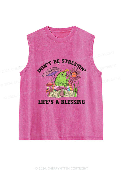 Don't Be Stressin Y2K Washed Tank Cherrykitten