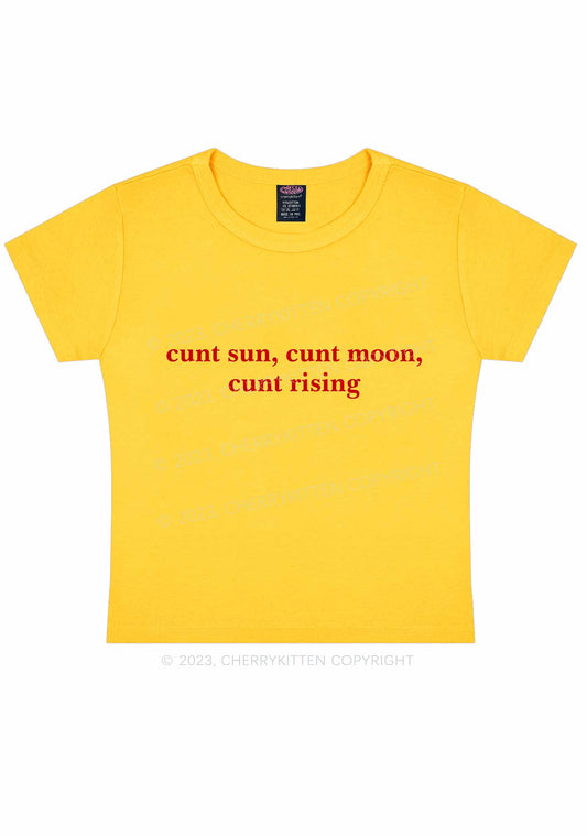 Sun Moon Rising Y2K Baby Tee Cherrykitten