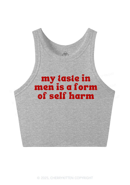 My Taste In Men Y2K Crop Tank Top Cherrykitten