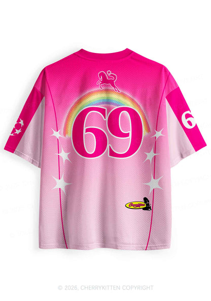 Undiagnosed But Something Aint Right Y2K Sport Jersey Shirts Cherrykitten