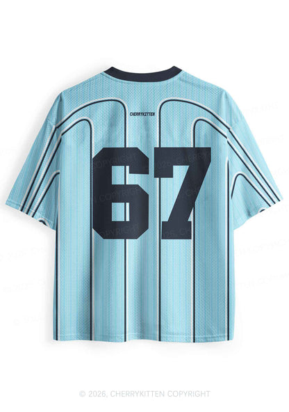 Light Blue Sapphic Tendencies Pride Y2K Sport Jersey Shirts Cherrykitten