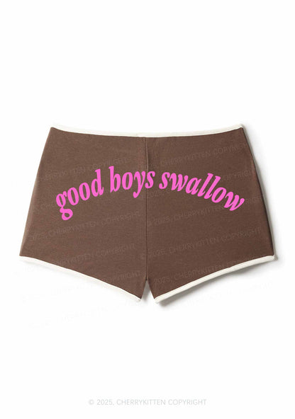 Good Boys Swallow Y2K Booty Shorts Cherrykitten