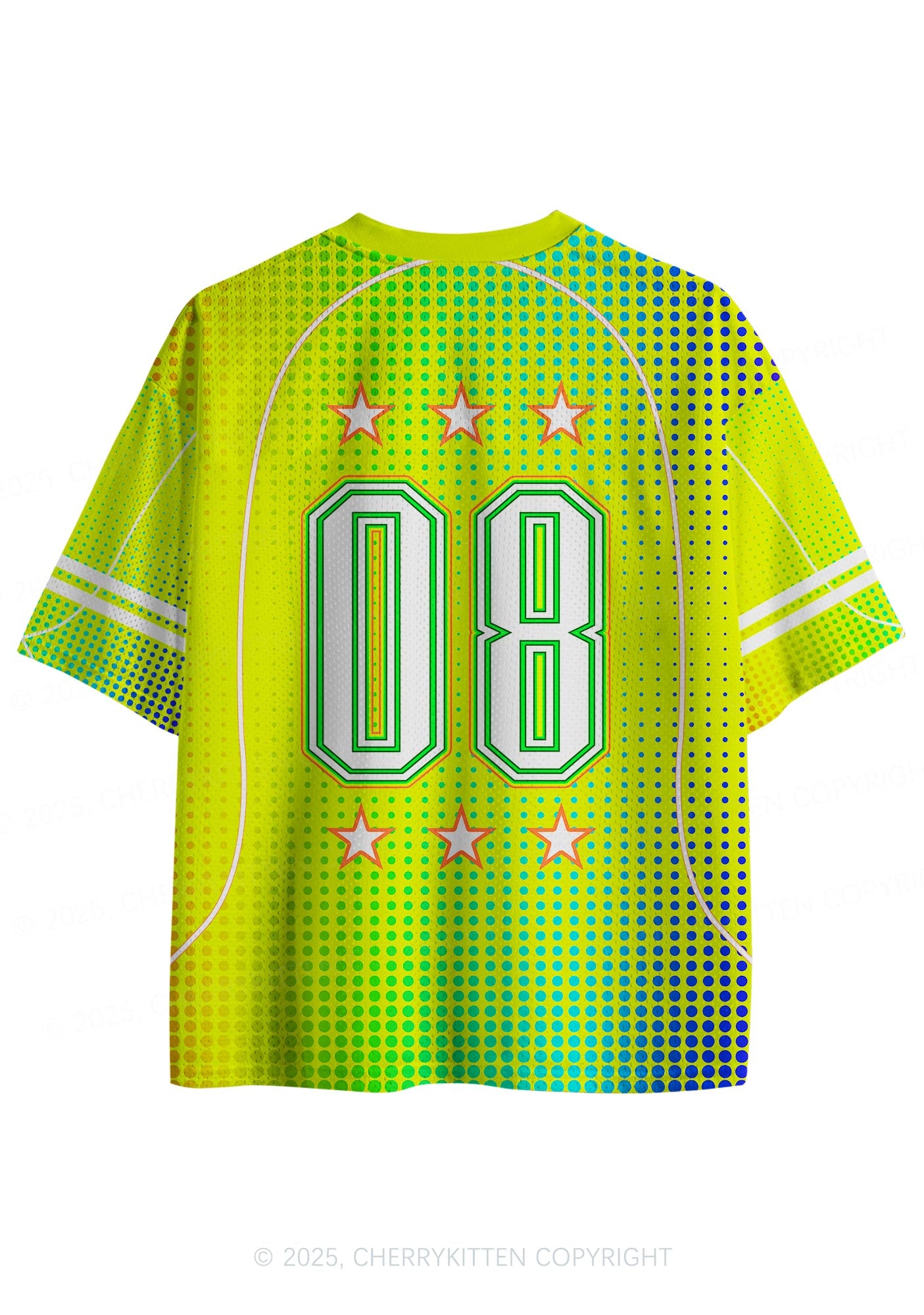 Custom Neon Yellow Ketamxxe Y2K Sport Jersey Shirts Cherrykitten