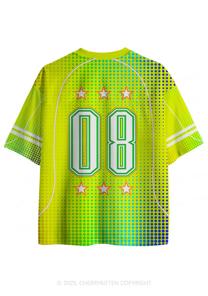 Custom Neon Yellow Ketamxxe Y2K Sport Jersey Shirts Cherrykitten