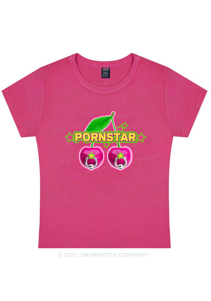 Pxrnstar Cherry Y2K Baby Tee Cherrykitten