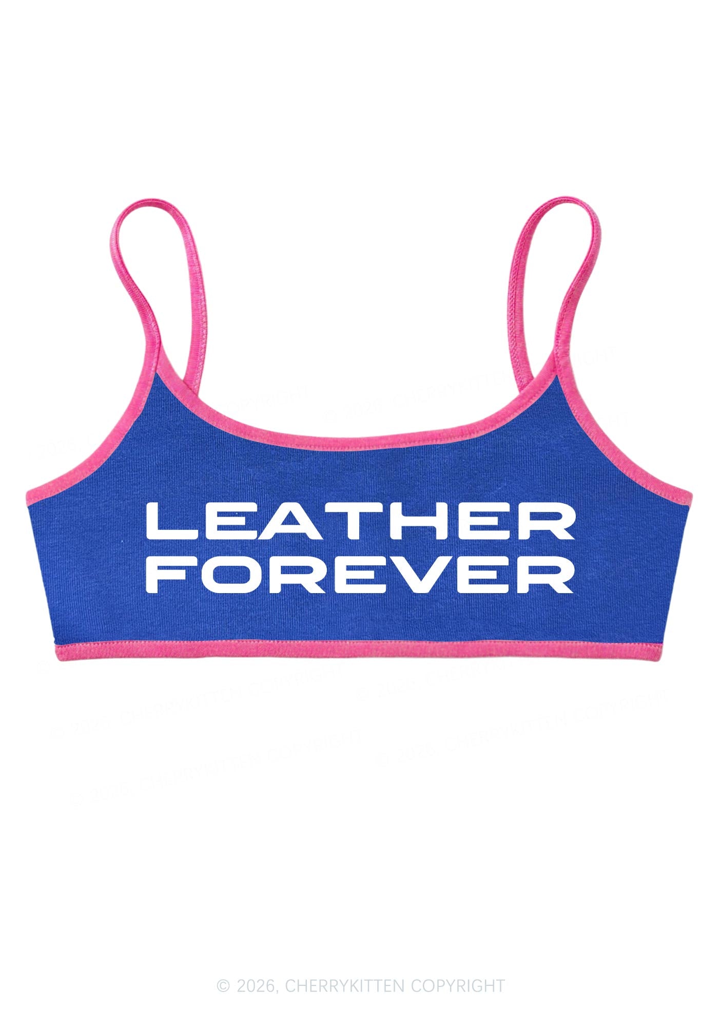 Leather Forever Y2K Super Crop Cami Cherrykitten