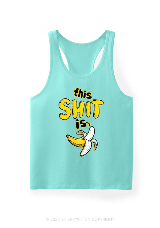 This Shxt Is Banana Y2K Men Racerback Tank Top Cherrykitten