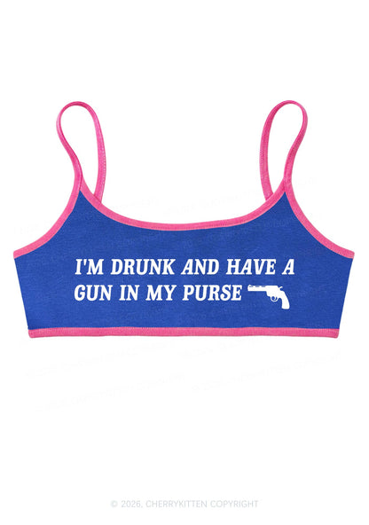 Im Drunk Y2K Super Crop Cami Cherrykitten