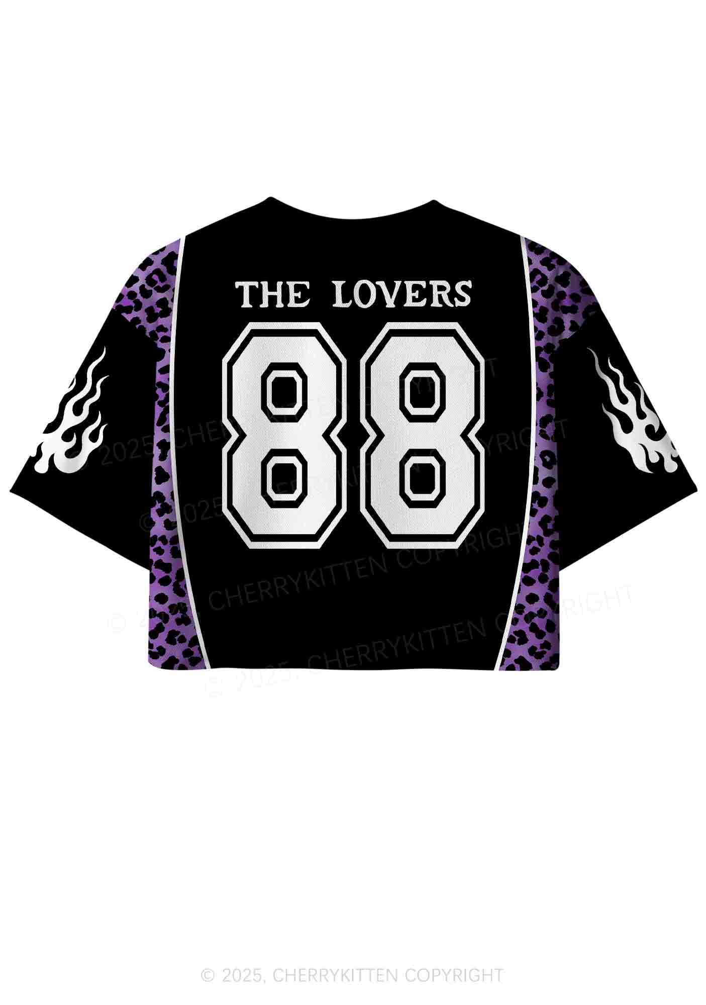 Custom Halloween Black The Lovers Y2K Crop Sport Jersey Shirts Cherrykitten