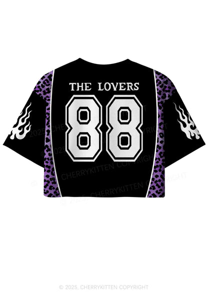 Custom Halloween Black The Lovers Y2K Crop Sport Jersey Shirts Cherrykitten
