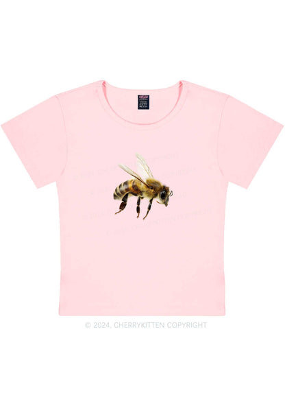 Flying Bee Y2K Baby Tee Cherrykitten