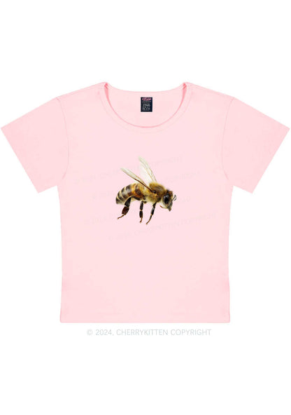 Flying Bee Y2K Baby Tee Cherrykitten