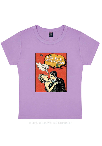Smoke Madness Y2K Baby Tee Cherrykitten