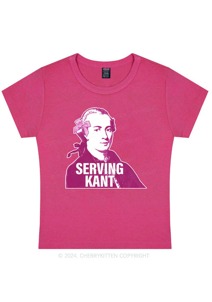 Serving Kant Y2K Baby Tee Cherrykitten
