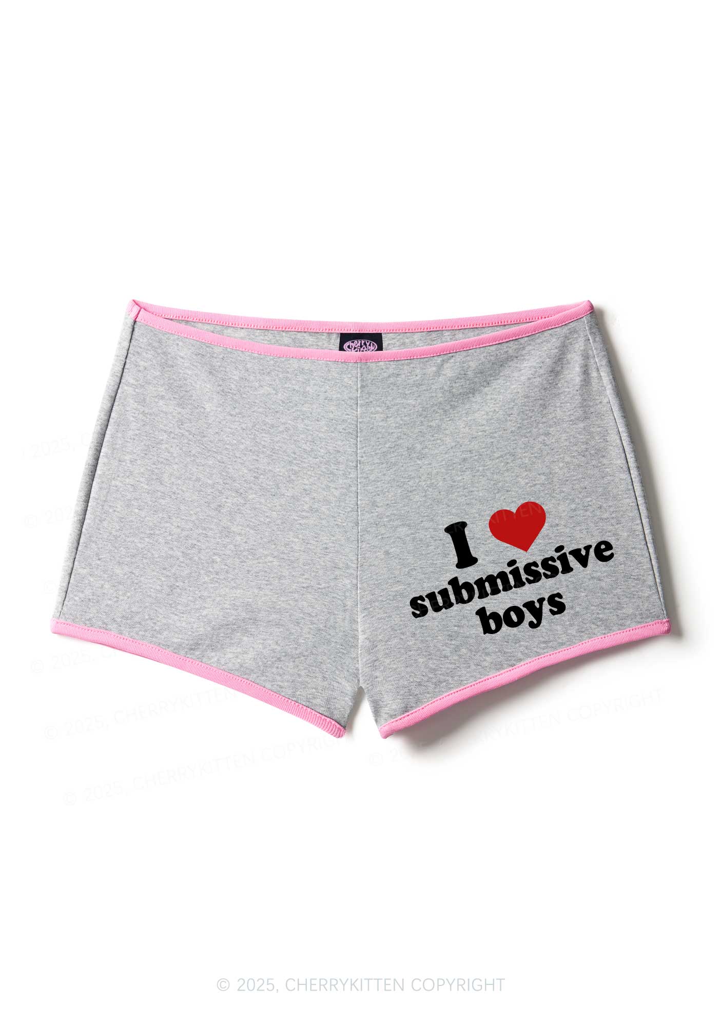 I Love S Boys Y2K Booty Shorts Cherrykitten