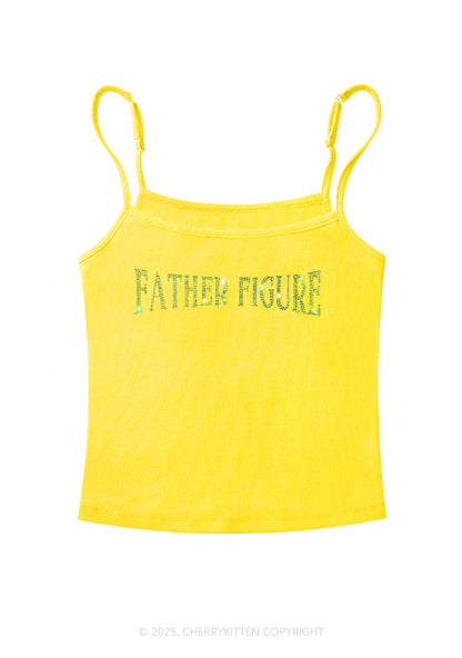 Rhinestone Father Figure Y2K Spaghetti Strap Cami Cherrykitten