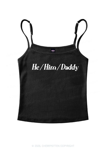 He Him Daddy Pride Y2K Spaghetti Strap Cami Cherrykitten