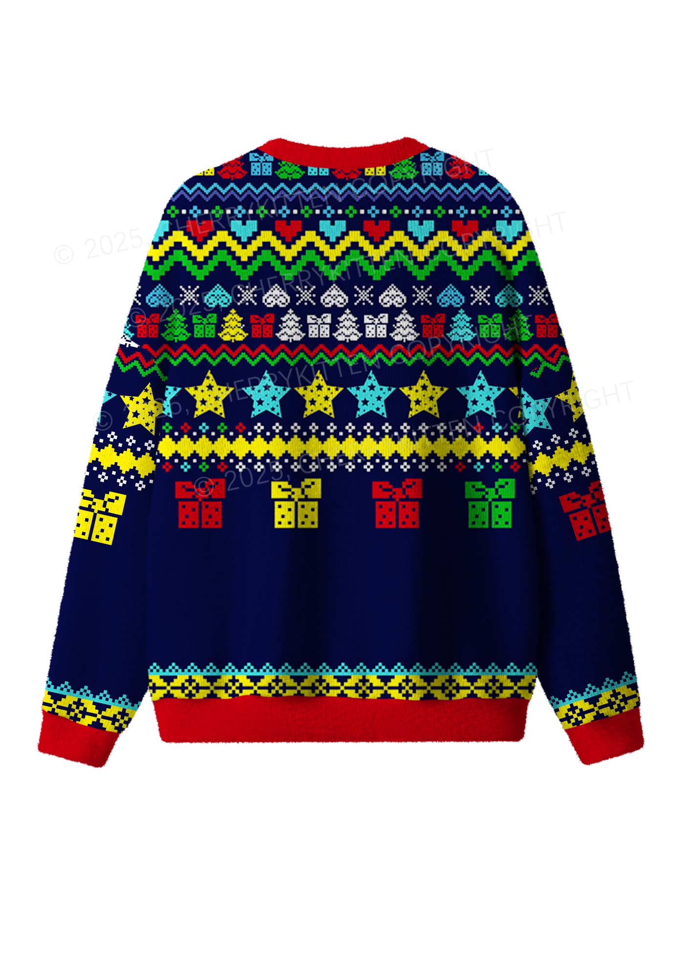 Nothing For You Y2K Christmas Knit Sweatshirt Cherrykitten