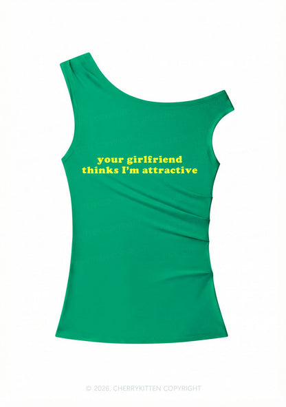 Im Attractive Pride Y2K Off Shoulder Tank Top Cherrykitten
