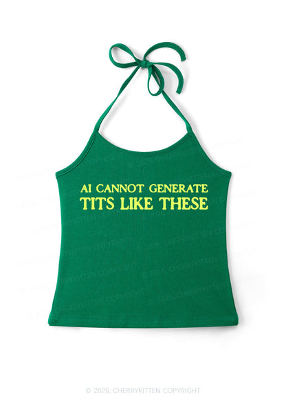 Ai Cannot Generate Txts Y2K Halter Neck Cami Cherrykitten