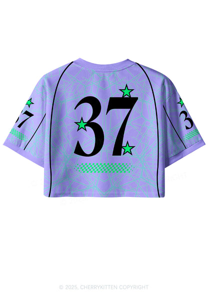 Custom Purple Gods Favorite Fag Pride Y2K Crop Sport Jersey Shirts Cherrykitten