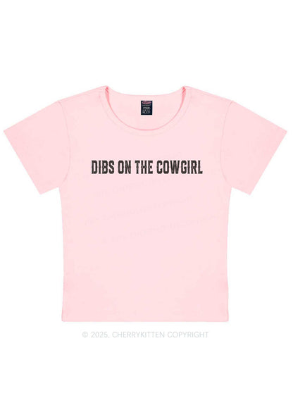 Dibs On The Cowgirl Y2K Baby Tee Cherrykitten