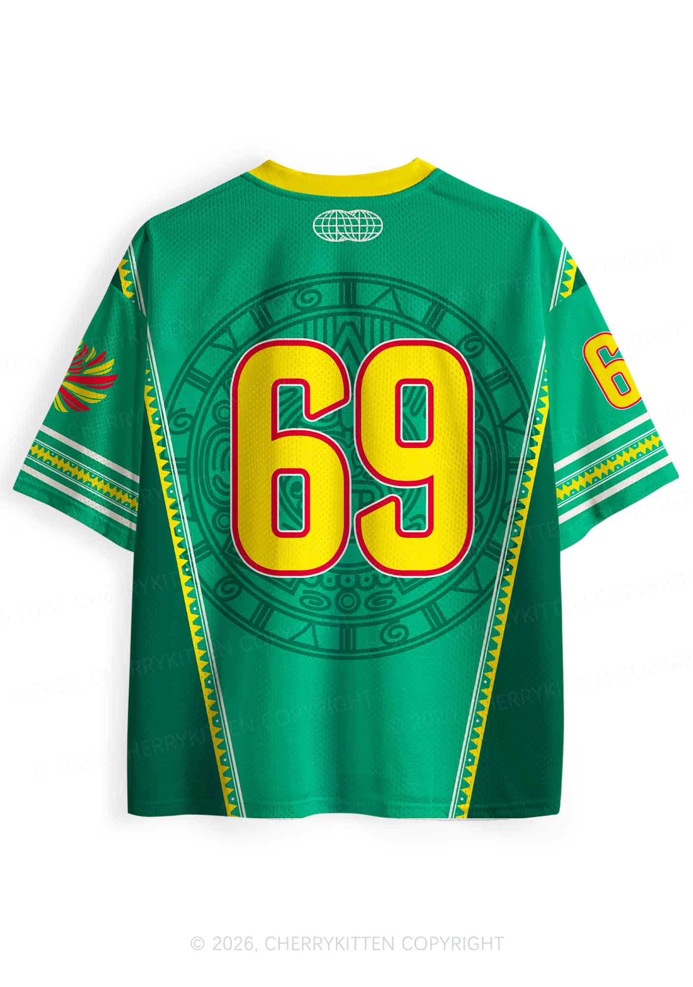 Custom Mexican Ancient Tribal Figure Y2K Sport Jersey Shirts Cherrykitten