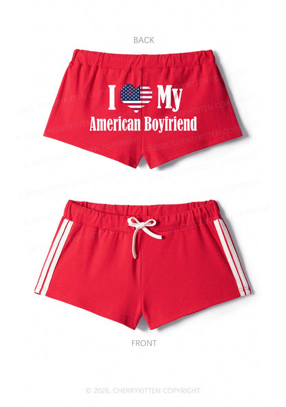 Custom Country Valentine's Day Y2K Drawstring Mini Shorts Cherrykitten