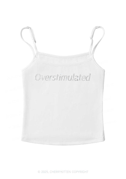 Rhinestone Overstimulated Y2K Spaghetti Strap Cami Cherrykitten
