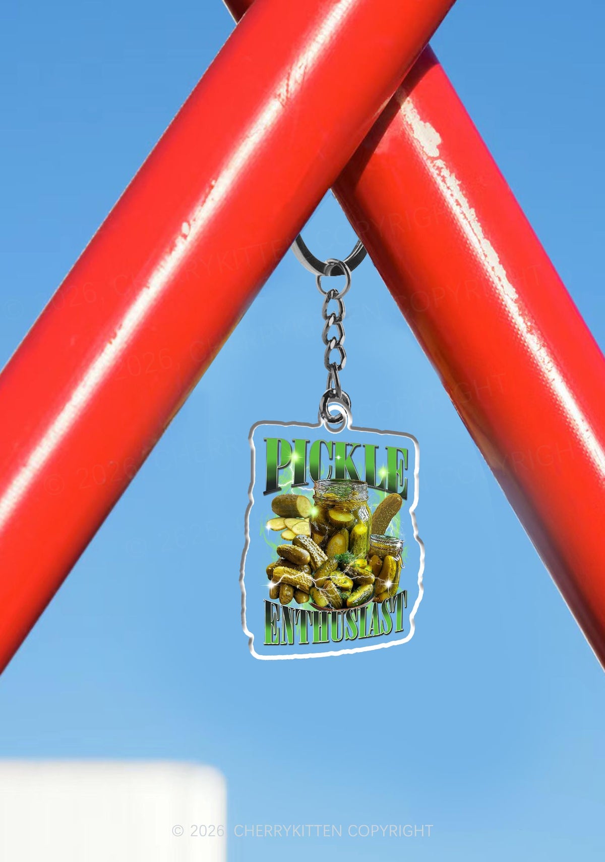 Pickle Enthusiast 1Pc Y2K Keychain Cherrykitten