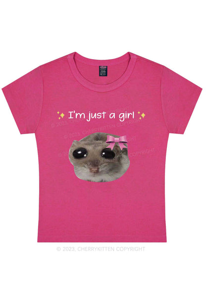 I'm A Girl Y2K Baby Tee Cherrykitten