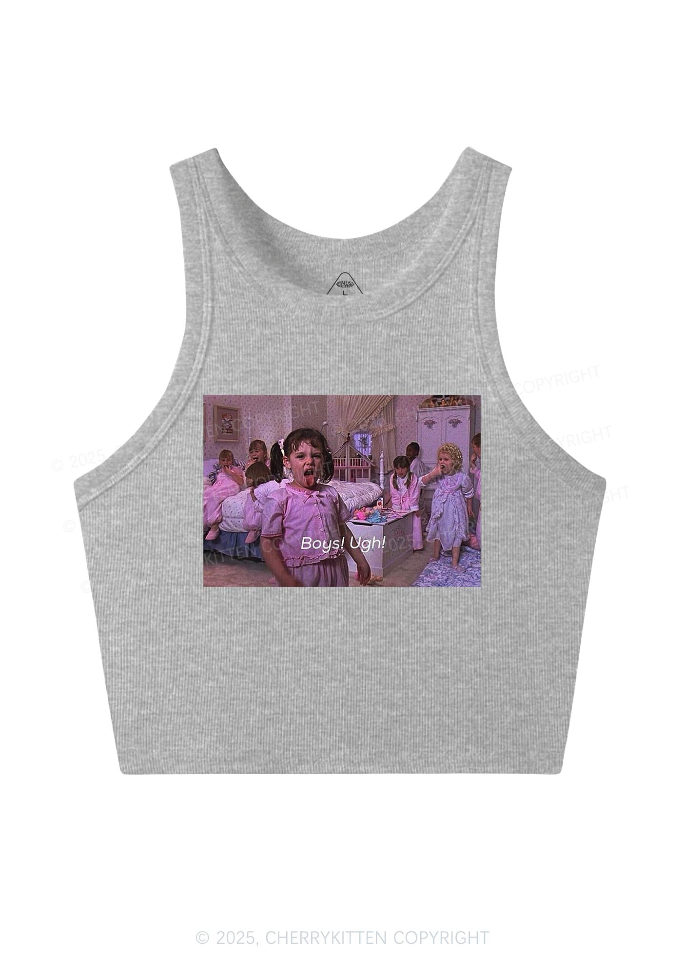 Boys Ugh Y2K Crop Tank Top Cherrykitten