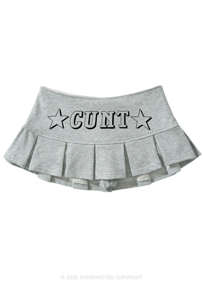Star Count Y2K Mini Pleated Skirts Cherrykitten