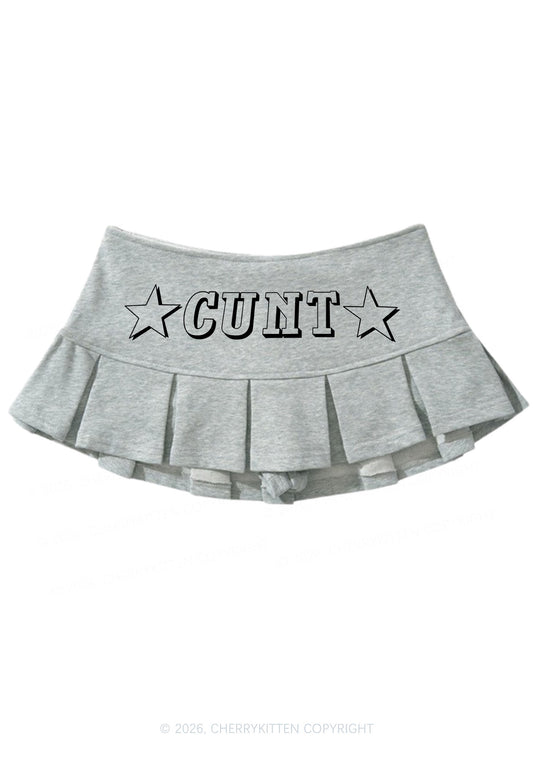 Star Count Y2K Mini Pleated Skirts Cherrykitten