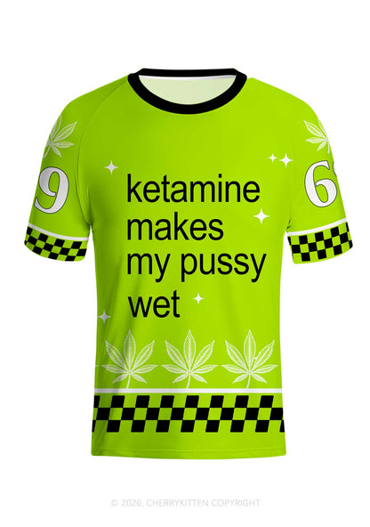 Kxxamine Makes My Puxxy Wet Y2K Football Jersey Shirts Cherrykitten