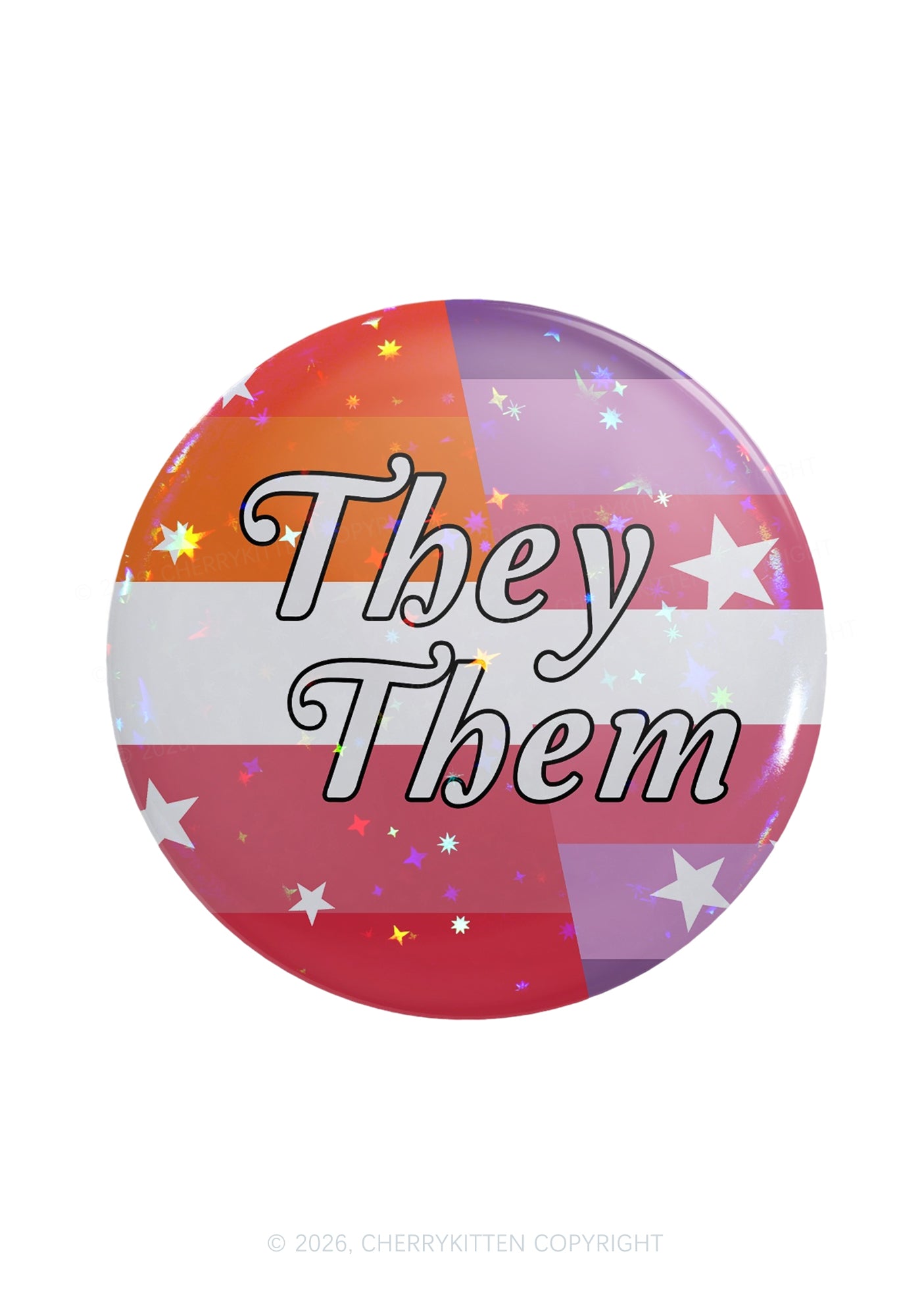 They Them Flag Pride 1Pc Y2K Pin Badge Cherrykitten