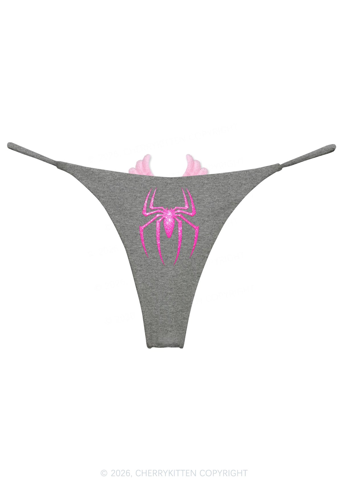 Halloween Glitter Spider Y2K Goth Angel Wings Bikini String Thong Cherrykitten