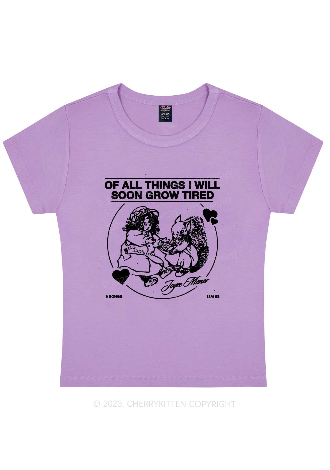 Curvy I Grow Tired All Things Y2K Baby Tee Cherrykitten