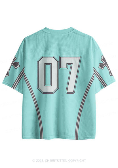 Custom Mint Green Cross Cxxt Y2K Sport Jersey Shirts Cherrykitten
