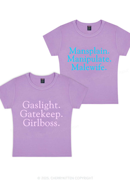 Girlboss Malewife Valentine's Day Y2K Valentine's Day Baby Tee Cherrykitten