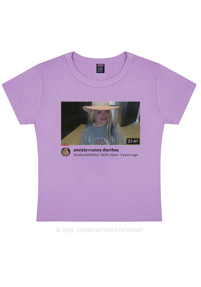 Anxiety Diarrhea Y2K Baby Tee Cherrykitten