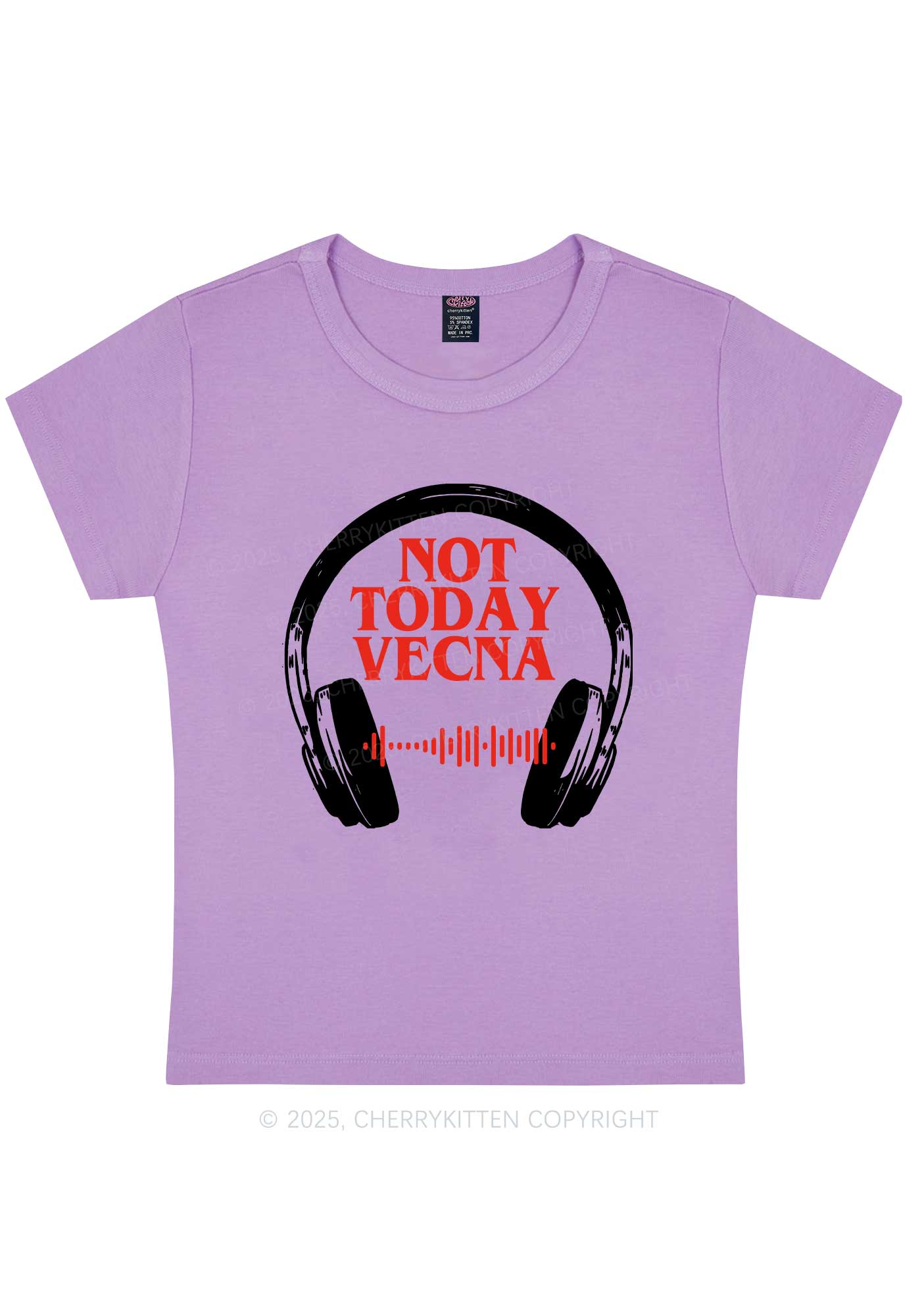 Custom Spotify Code Not Today Y2K Baby Tee Cherrykitten