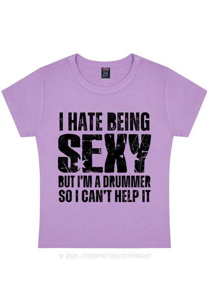 I Hate Being Sexy Y2K Baby Tee Cherrykitten