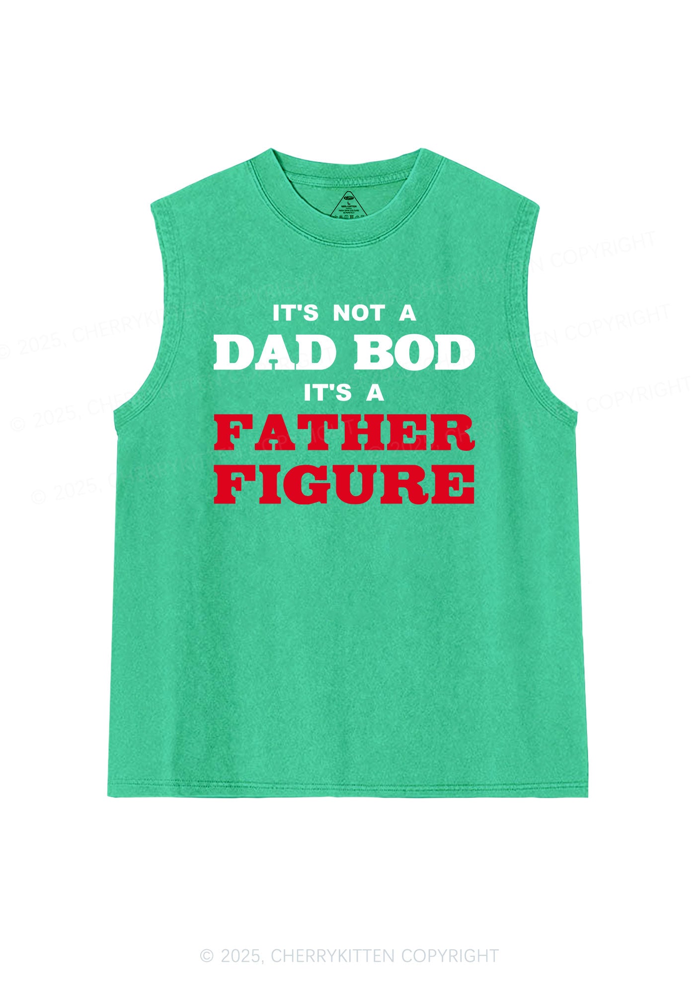 Dad Bod Father Figure Y2K Washed Muscle Tank Cherrykitten