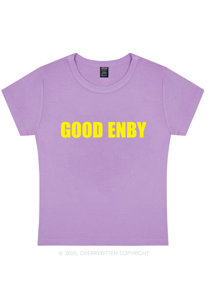 Good Enby Pride Y2K Baby Tee Cherrykitten